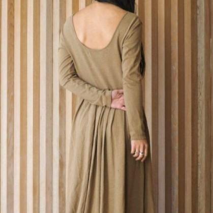 R JUBILEE x Pilgrim Surf+Supply アール ジュビリー ピルグリム 別注 LONG DRESS コットンネップロングワンピース RJ18023042PGL ベージュ |  | 03
