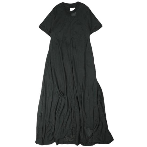 BEAMS Planets ビームス プラネッツ 日本製 THE BASIC シアー セットアップ ワンピース 69-26-0055-458 M BLACK ロング マキシ ドレス | 
