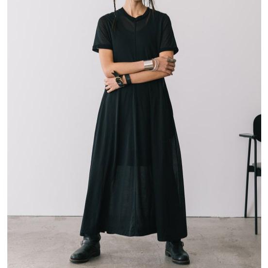BEAMS Planets ビームス プラネッツ 日本製 THE BASIC シアー セットアップ ワンピース 69-26-0055-458 M BLACK ロング マキシ ドレス |  | 02