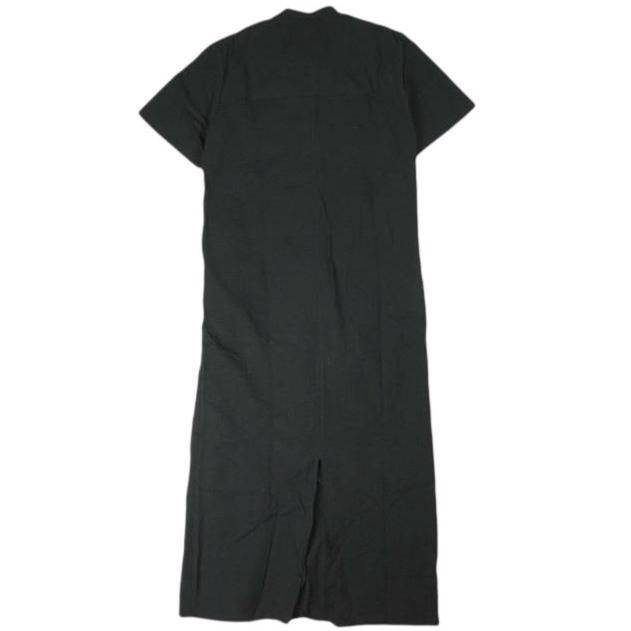 Demi-Luxe BEAMS デミルクス ビームス 22SS サッカーダブルコードワンピース 64-26-0022-594 38 ブラック シアサッカー シャツ ロング |  | 01