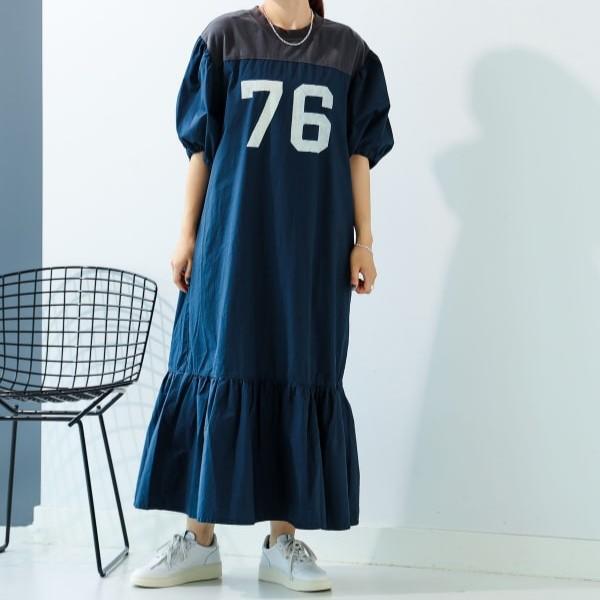 GO TO HOLLYWOOD x B:MING by BEAMS ゴートゥーハリウッド ビームス 24SS 別注 ナンバリングワンピース 1242990 M NAVY 半袖 ロング マキシ |  | 02