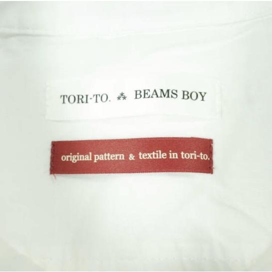 TORI-TO x BEAMS BOY トリト ビームスボーイ 25AW 別注 日本製 リボンシャツ 13-11-0538-702 36(M) WHITE 長袖 フリル ブラウス トップス |  | 03