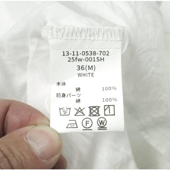 TORI-TO x BEAMS BOY トリト ビームスボーイ 25AW 別注 日本製 リボンシャツ 13-11-0538-702 36(M) WHITE 長袖 フリル ブラウス トップス |  | 07