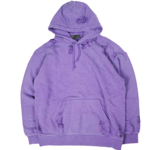 International Gallery BEAMS ビームス 25SS ヴィンテージフーディ ダメージ加工 スウェットプルオーバーパーカー 23-13-0081-214 L IG | 