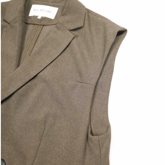 Ray BEAMS レイビームス 22SS 4ボタンダブルノースリーブジャケット 61-06-0188-462 1 BROWN ジレ ベスト トップス g25908 |  | 04