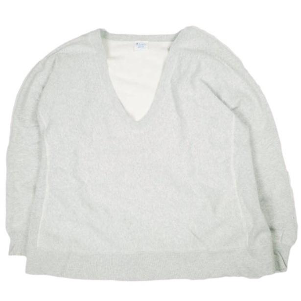 Champion x Ray BEAMS チャンピオン レイビームス 別注 リバースウィーブ Vネックスウェット CWSS016 M グレー トレーナー プルオーバー | 