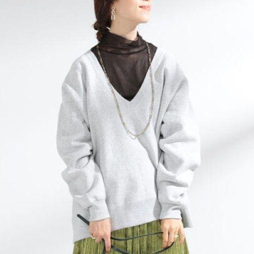 Champion x Ray BEAMS チャンピオン レイビームス 別注 リバースウィーブ Vネックスウェット CWSS016 M グレー トレーナー プルオーバー |  | 02