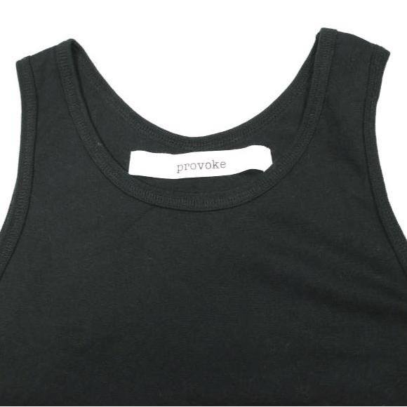 PROVOKE プロヴォーク 日本製 MESH TANK TOP メッシュドッキング ロングタンクトップ PV-010005 Free BLACK トップス g25928 |  | 03