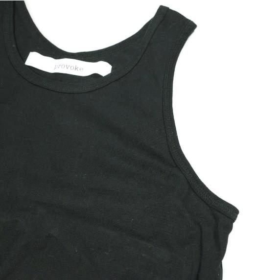 PROVOKE プロヴォーク 日本製 MESH TANK TOP メッシュドッキング ロングタンクトップ PV-010005 Free BLACK トップス g25928 |  | 04
