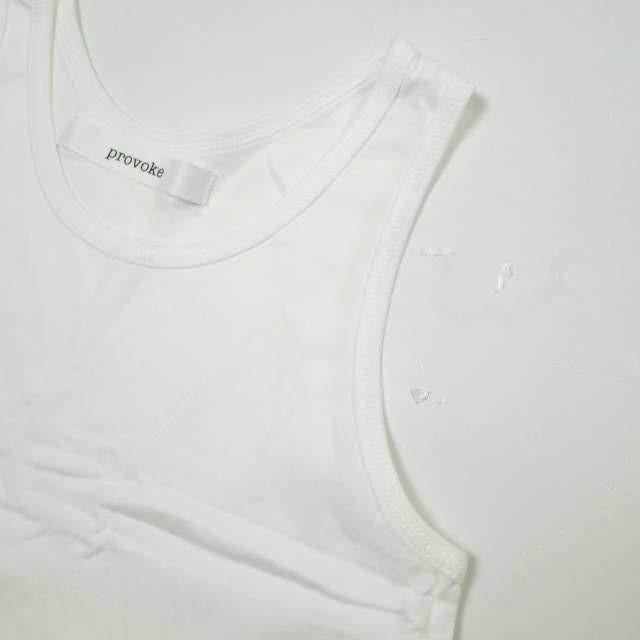PROVOKE プロヴォーク 日本製 MESH TANK TOP メッシュドッキング ロングタンクトップ PV-010005 Free WHITE トップス g25930 |  | 04
