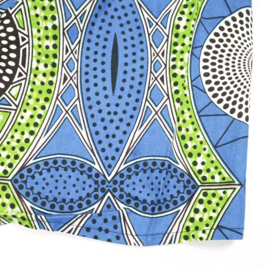 the khaki ザ・カーキ フランス製 African Print Dress アフリカンプリントラップワンピース Free ORANGE/BLUE バティック BEAMS Planets |  | 06
