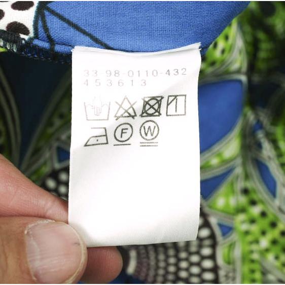 the khaki ザ・カーキ フランス製 African Print Dress アフリカンプリントラップワンピース Free ORANGE/BLUE バティック BEAMS Planets |  | 07