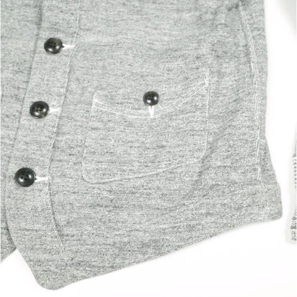 HAVERSACK ハバーザック 日本製 ショールカラーメランジスウェットジャケット 610904 0 Top Gray トレーナー カーディガン トップス g25945 |  | 03