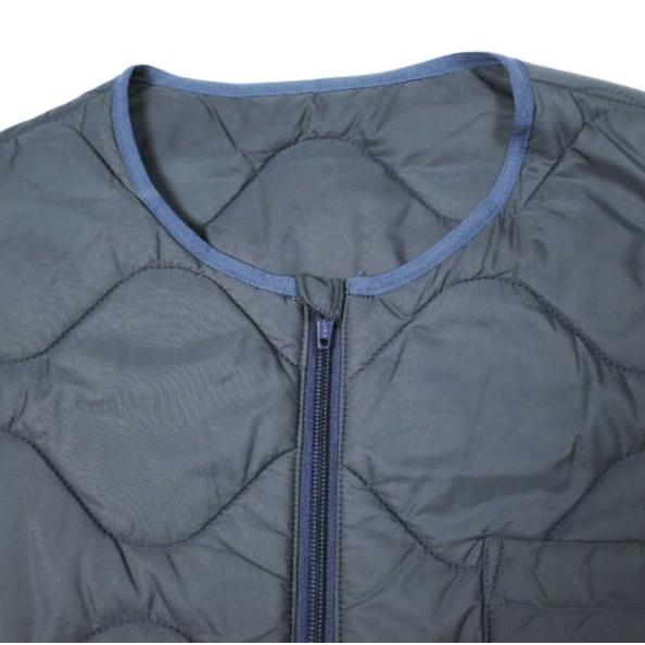 Sanca x BEAMS BOY サンカ ビームスボーイ 別注 日本製 ナイロンキルト ショートスリーブジャケット S14FVT03BOY NAVY キルティング |  | 03