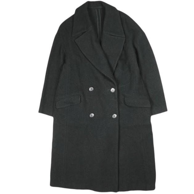 Demi-Luxe BEAMS デミルクス ビームス 日本製 ウールダブルブレストチェスターコート 68-19-0121-126 38 ブラック 定価62,700円 g25957 | 