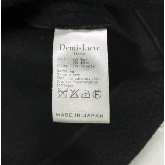 Demi-Luxe BEAMS デミルクス ビームス 日本製 ウールダブルブレストチェスターコート 68-19-0121-126 38 ブラック 定価62,700円 g25957 |  | 06