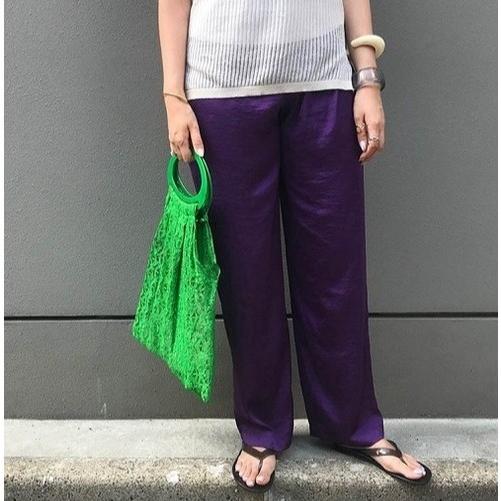 TODAYFUL トゥデイフル シルケットラフパンツ 11920714 38 パープル イージー カラー ボトムス g25969 |  | 02