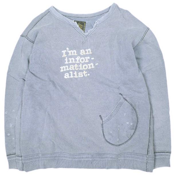 GYPSY＆SONS ジプシーアンドサンズ 日本製 ヴィンテージスウェット クルー GS1129925 M NAVY トレーナー ダメージ加工 裏毛 プルオーバー | 