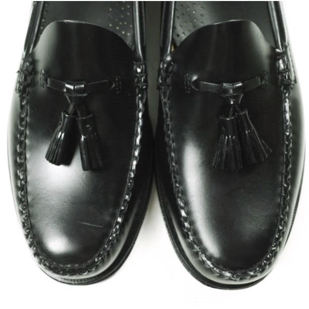 新品 G.H.BASS ジーエイチバス 11015H LARKIN (LEATHER SOLE) ラーキン タッセルローファー US10.5(28.5cm) BLACK Weejuns レザー シューズ |  | 04