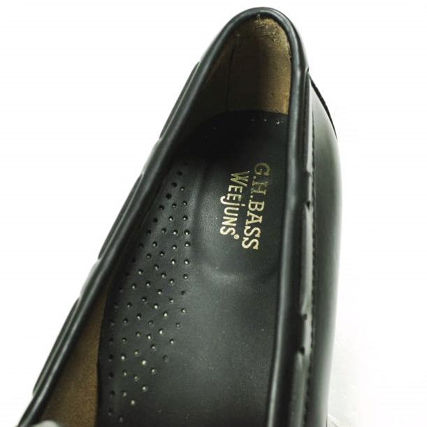 新品 G.H.BASS ジーエイチバス 11015H LARKIN (LEATHER SOLE) ラーキン タッセルローファー US10.5(28.5cm) BLACK Weejuns レザー シューズ |  | 07