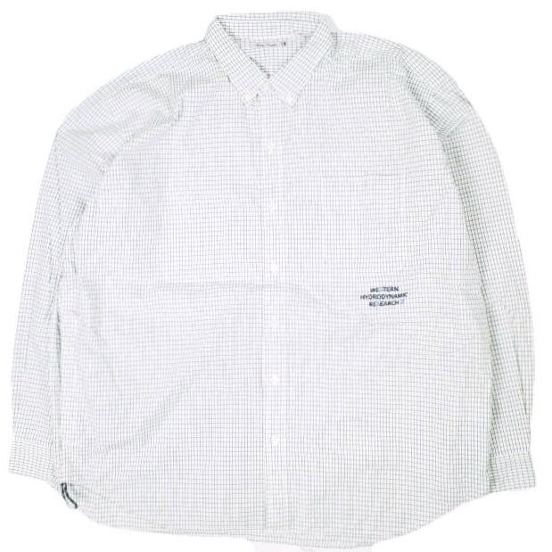 新品 SSZ x Western Hydrodynamic Research 25AW 別注 WHR BD SHIRT オーバーサイズチェックボタンダウンシャツ 11-11-1296-139 M WHITE | 