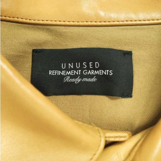 UNUSED アンユーズド 21AW 日本製 LEATHER JACKET オーバーサイズ ホースレザージャケット US2113 4 CAMEL 定価141,900円 3rd トラッカー |  | 06