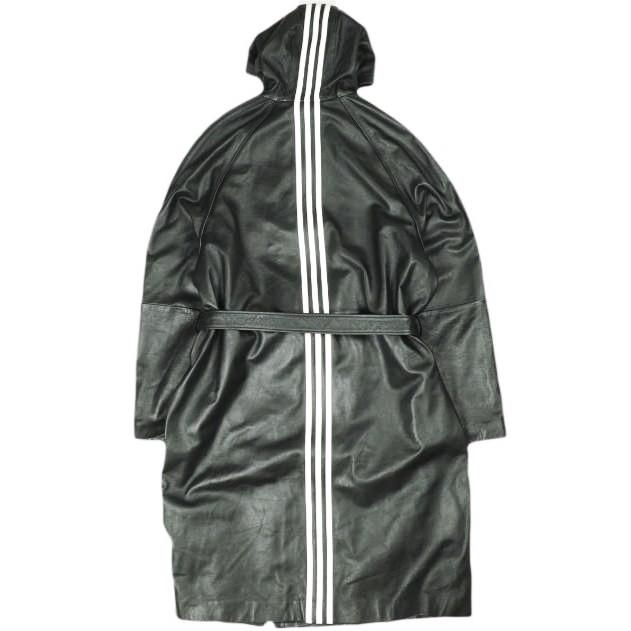 新品 KITH NYC x adidas キス アディダス 25SS Football Stadium Coat レザー フットボールスタジアムコート JD7940 M BLACK 定価275,000円 |  | 01