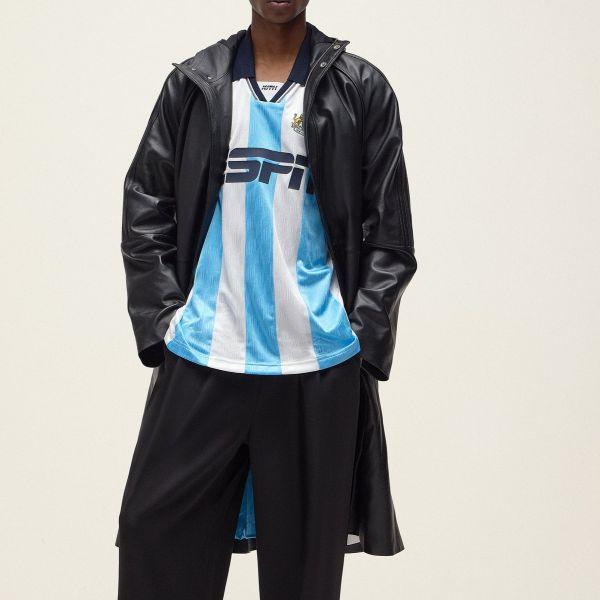 新品 KITH NYC x adidas キス アディダス 25SS Football Stadium Coat レザー フットボールスタジアムコート JD7940 M BLACK 定価275,000円 |  | 02