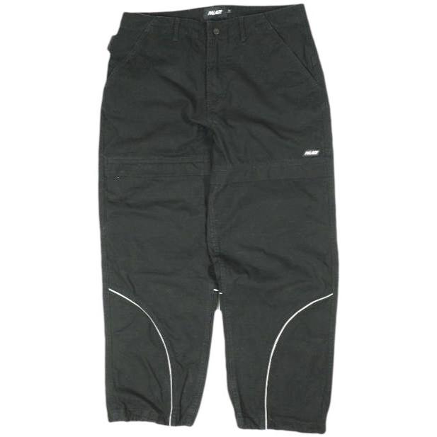 PALACE SKATEBOARDS パレス 25AW P-CARP TROUSER コットンリップストップ カーブパンツ S BLACK 3M scotchlite ボトムス g26009 | 