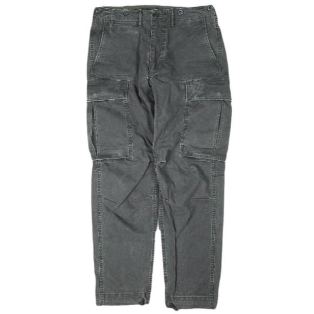 RRL ダブルアールエル Canvas Surplus Cargo Pants キャンバスカーゴパンツ 782796396001 29 BLACK Double RL ジップフライ ボトムス | 