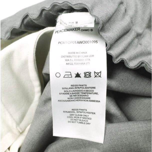 OAMC PEACEMAKER オーエーエムシー ピースメーカー 25SS Regs Pants レグスパンツ ベルテッドパンツ PCM1OP01AWO001095 M GRAY イージー |  | 08