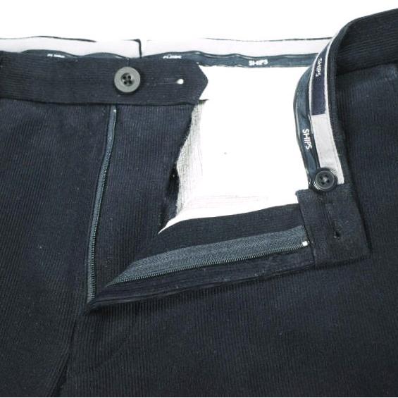 SHIPS シップス 22AW ダウンファブリック ピケノープリーツパンツ 113-14-0851 34 NAVY パンツ スラックス ボトムス g26034 |  | 04