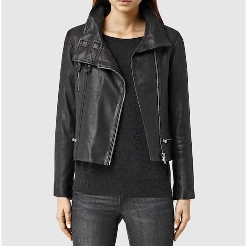 ALLSAINTS オールセインツ BALES BIKER ベールスバイカー ラムレザージャケット WL116E UK6 BLACK 革ジャン ダブル ライダース アウター |  | 02