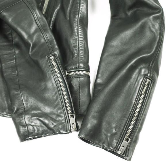 ALLSAINTS オールセインツ BALES BIKER ベールスバイカー ラムレザージャケット WL116E UK6 BLACK 革ジャン ダブル ライダース アウター |  | 05