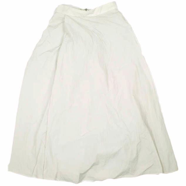 ATON エイトン 22AW 日本製 HAND DYE NYLON SKIRT ナイロンフレアロングスカート SKAGNW0701 01 ライトグレー(003) ボトムス g26043 | 
