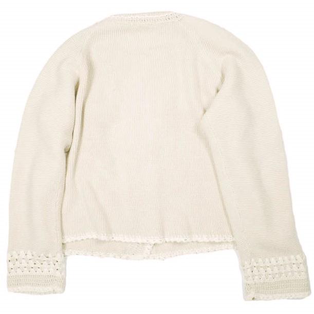 Pheeta フィータ 26SS Lacey Cardigan ガーター編みクルーネックカーディガン PH015C-HN1 / 8928-6-000000 Free BEIGE ニット トップス |  | 01