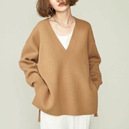 CONTE コンテ 24AW V-NECK PULLOVER Vネックプルオーバー 8513-199-0009 Free BEIGE セーター ニット ユナイテッドアローズ トップス |  | 02