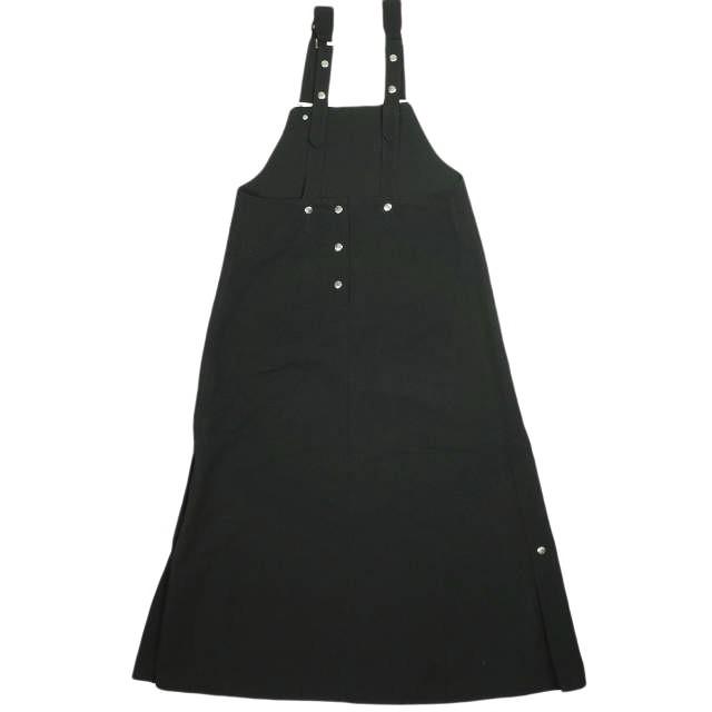 THE RERACS ザ リラクス 21AW 日本製 ジャンパースカート エプロン ワンピース 21FW-REOP-089L-J 36(S) BLACK サロペット トップス g26063 |  | 01