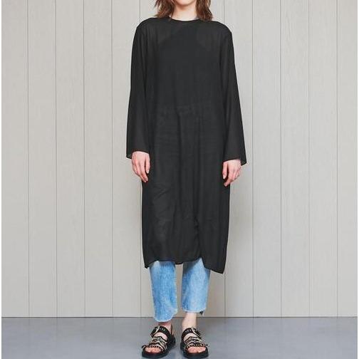 H BEAUTY＆YOUTH エイチ ビューティーアンドユース 日本製 SHEER LONG PULLOVER シアーカットソーワンピース 1626-270-3744 Free BEIGE |  | 02