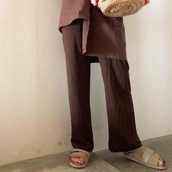 H BEAUTY＆YOUTH エイチ ビューティーアンドユース 日本製 WIDE EASY PANTS ワイドイージーパンツ 1614-222-5310 Free BROWN ボトムス |  | 02