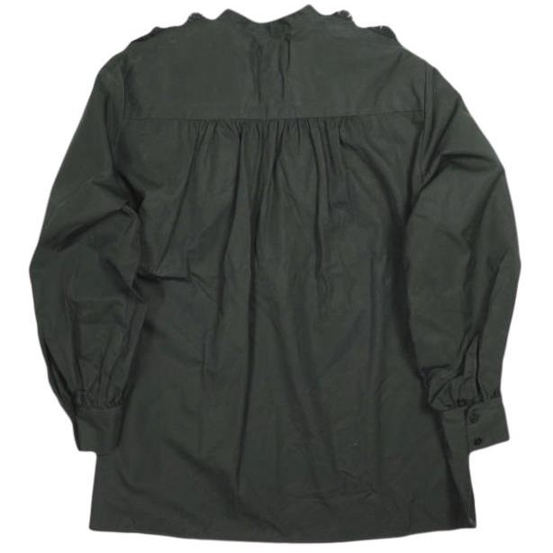 UNITED ARROWS ユナイテッドアローズ フラワーチュールブラウス 1521-199-1440 38 BLACK 長袖 バンドカラー シャツ トップス g26074 |  | 01