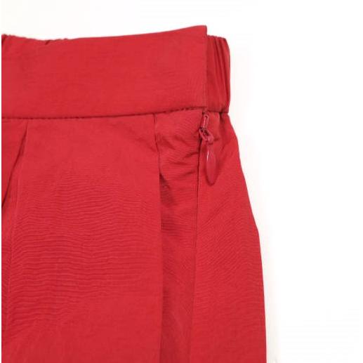 UNITED ARROWS ユナイテッドアローズ アシンメトリータックワイドパンツ はっ水 ウォッシャブル 1514-1-625491 36 RED ボトムス g26078 |  | 05