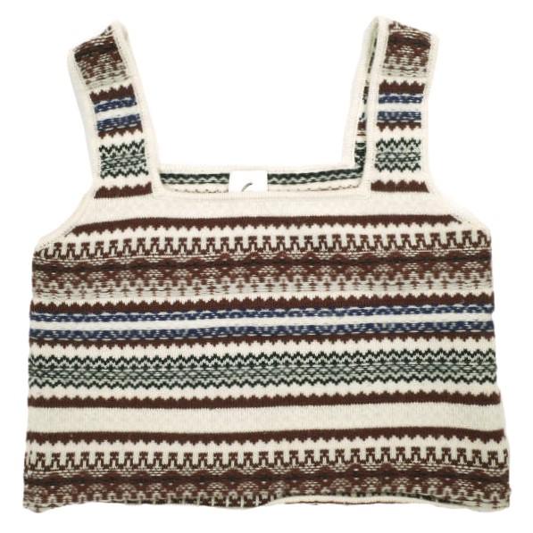 6 ROKU BEAUTY＆YOUTH ロクビューティーアンドユース WOOL CASHMERE FAIRISLE VEST ウールカシミヤフェアアイルニットベスト 8618-199-0139 | 