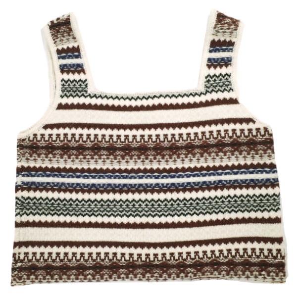 6 ROKU BEAUTY＆YOUTH ロクビューティーアンドユース WOOL CASHMERE FAIRISLE VEST ウールカシミヤフェアアイルニットベスト 8618-199-0139 |  | 01