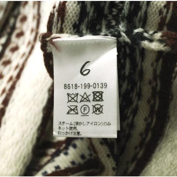 6 ROKU BEAUTY＆YOUTH ロクビューティーアンドユース WOOL CASHMERE FAIRISLE VEST ウールカシミヤフェアアイルニットベスト 8618-199-0139 |  | 07