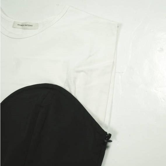 AEWEN MATOPH イウエン マトフ ビスチェコンビミニワンピース 8726-222-0081 Free WHITE/BLACK ユナイテッドアローズ ノースリーブ ドレス |  | 04