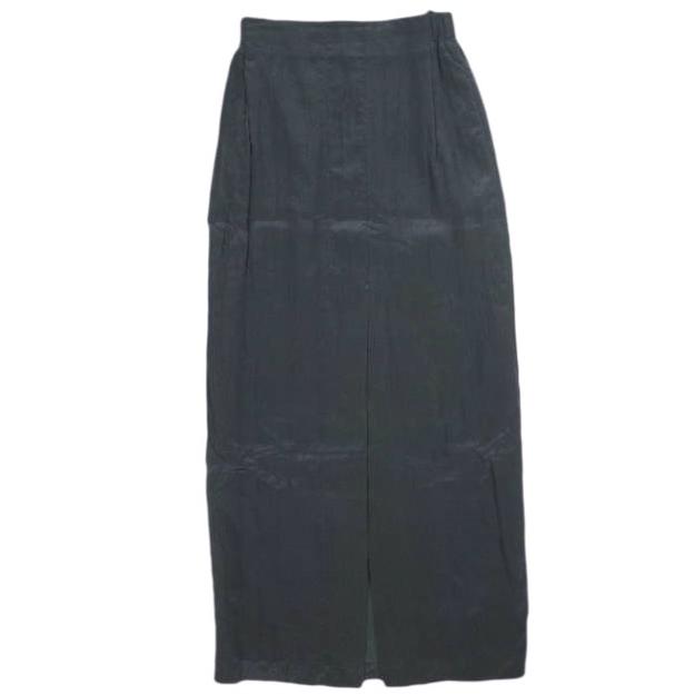 Steven Alan スティーブンアラン 日本製 SATIN TIGHT LONG SKIRT サテンタイトロングスカート 8224-242-0063 S ネイビー イージー スリット | 