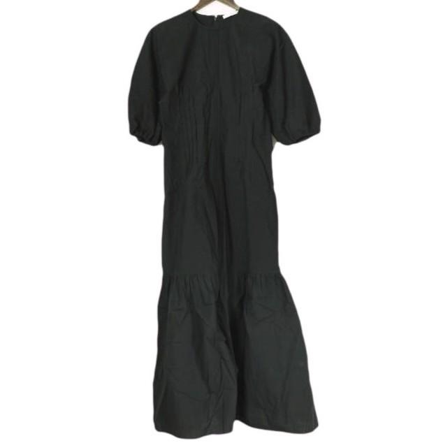 ASTRAET アストラット 日本製 ピンタック パフスリーブワンピース 5426-270-0215 0 BLACK UNITED ARROWS ドレス トップス g26088 | 