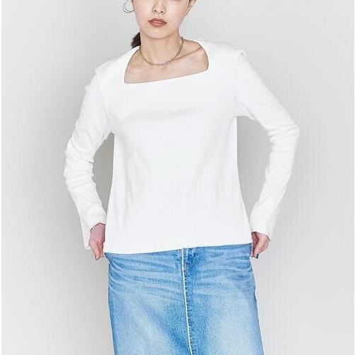 ASTRAET アストラット 日本製 C/PU リブ スクエアネック カットソー 5412-214-0123 Free WHITE UNITED ARROWS トップス g26090 |  | 02