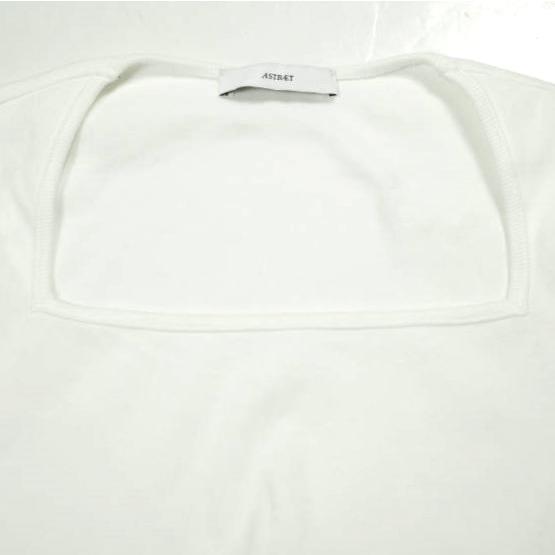 ASTRAET アストラット 日本製 C/PU リブ スクエアネック カットソー 5412-214-0123 Free WHITE UNITED ARROWS トップス g26090 |  | 04